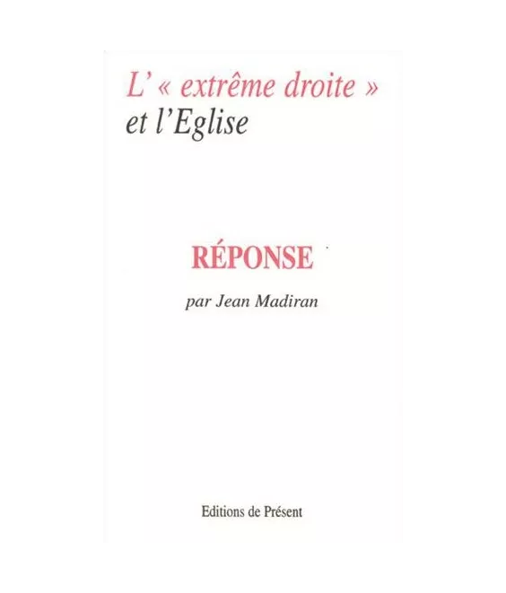 L'"extrême droite" et l'Eglise