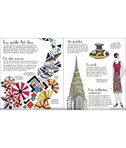Motifs Art déco à colorier