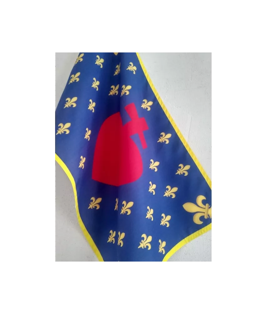 Drapeau Fleurs de Lys et Sacré-Cœur