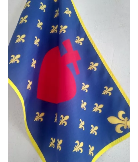 Drapeau Fleurs de Lys et Sacré-Cœur