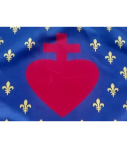 Drapeau Fleurs de Lys et Sacré-Cœur