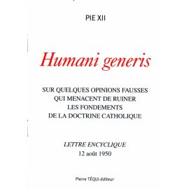 Encyclique Humani generis
