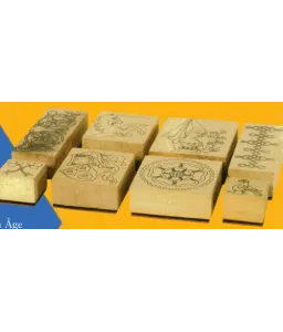 Décorer avec des tampons du MoyenAge