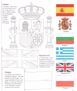 Les drapeaux du monde à colorier