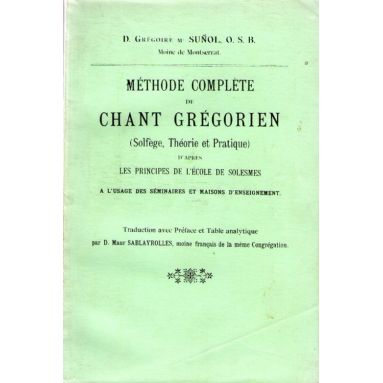Méthode complète de Chant Grégorien