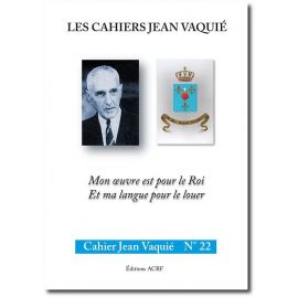 Cahier Jean Vaquié N°22