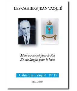Cahier Jean Vaquié N°15