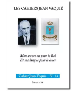 Cahier Jean Vaquié N°13