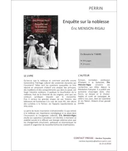 Enquête sur la Noblesse