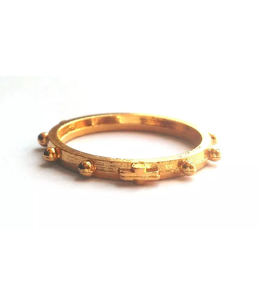 Dizainier bague métal doré