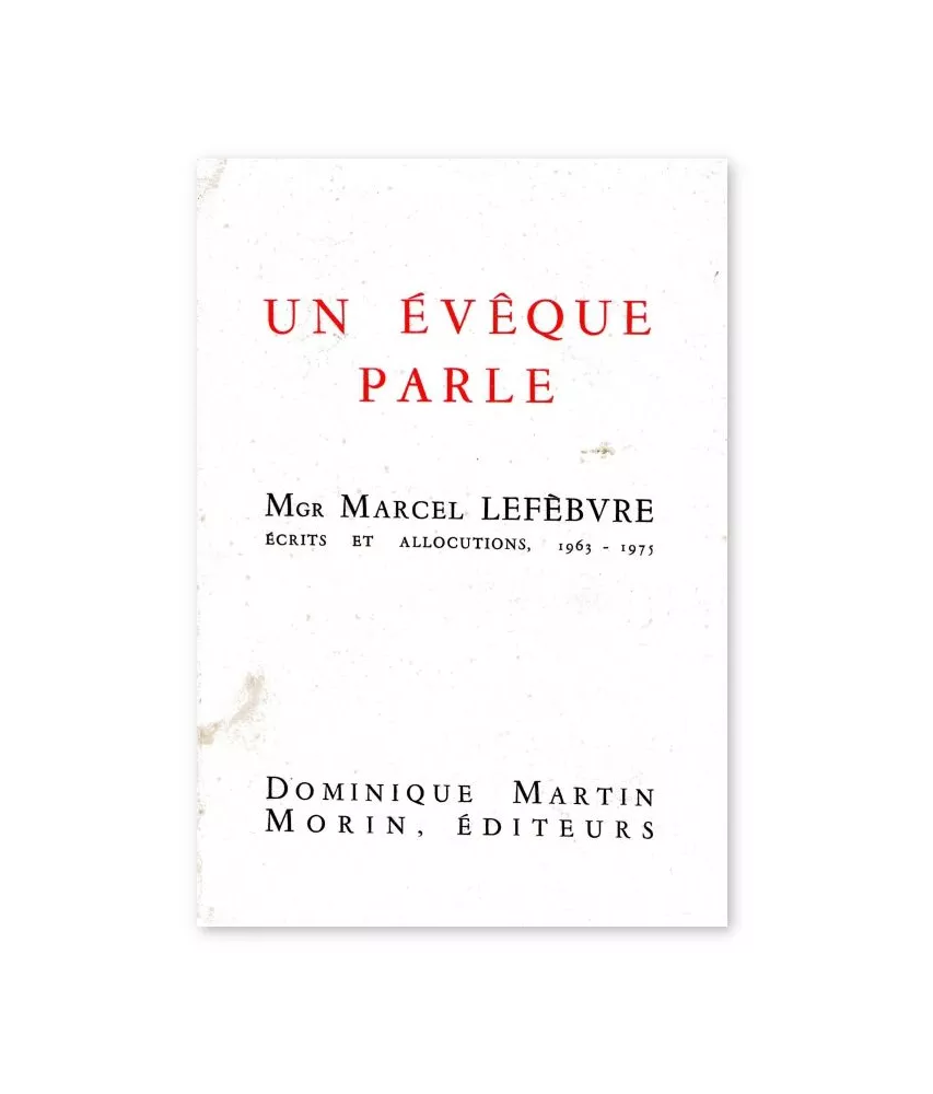 Un évêque parle
