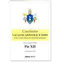 Constitution Vacantis Apostolicae Sedis sur l'élection du Pontife romain