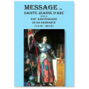 Message de sainte Jeanne d'Arc