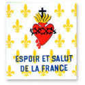 Drapeau Fleurs de lys et Sacré-Coeur