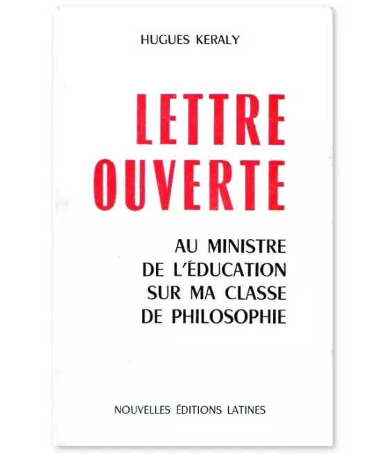Lettre ouverte au ministre de l'éducation sur ma classe de philosophie