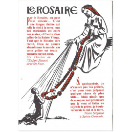 Le rosaire - Dépliant pour la récitation du Rosaire