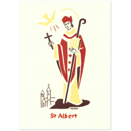 Bénédictines de Vénières - Carte double Albert saint