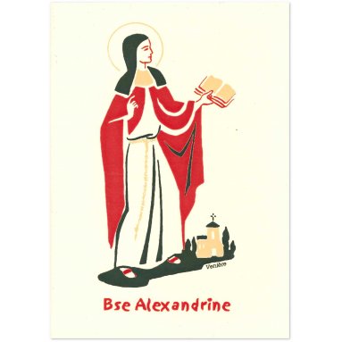 Bénédictines de Vénières - Bienheureuse Alexandrine Carte double