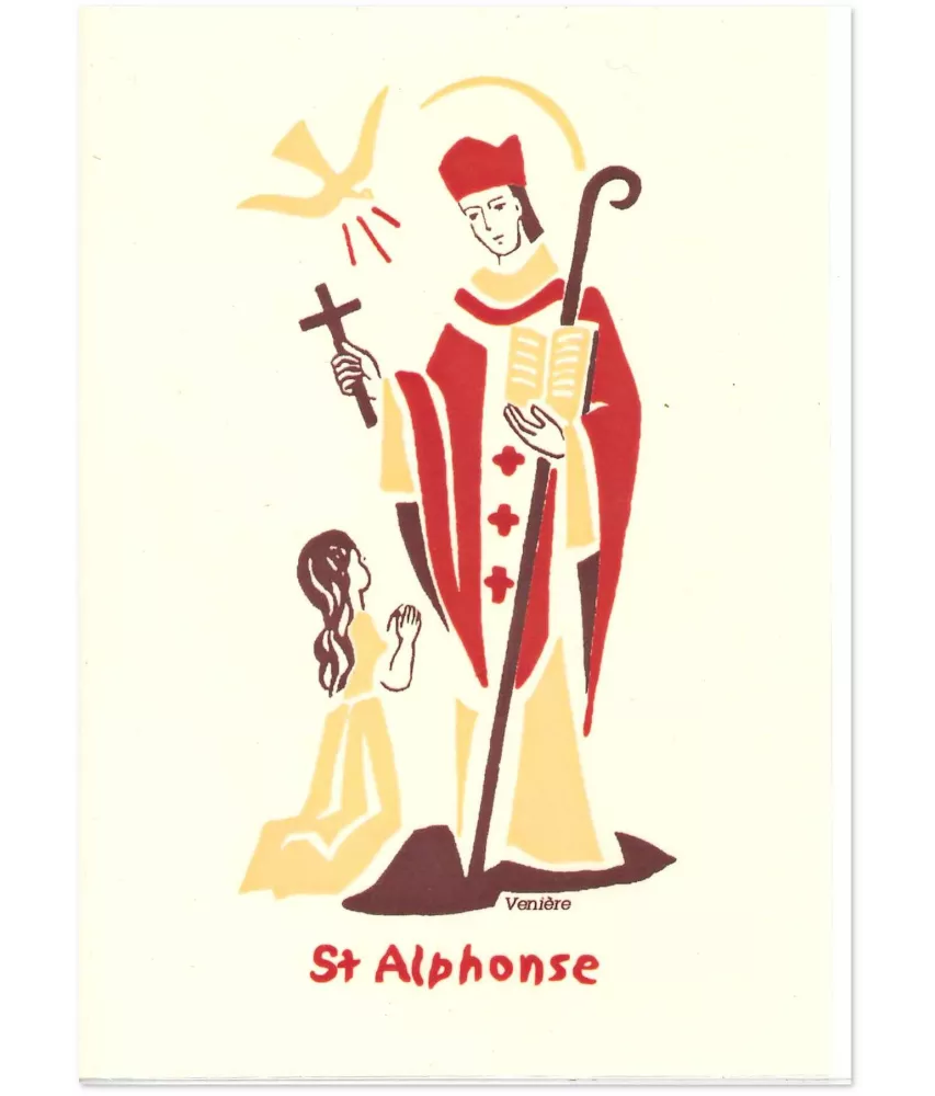 Bénédictines  de Vénières - Saint Alphonse Carte double
