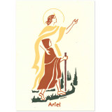 Saint Ariel Carte double avec enveloppe