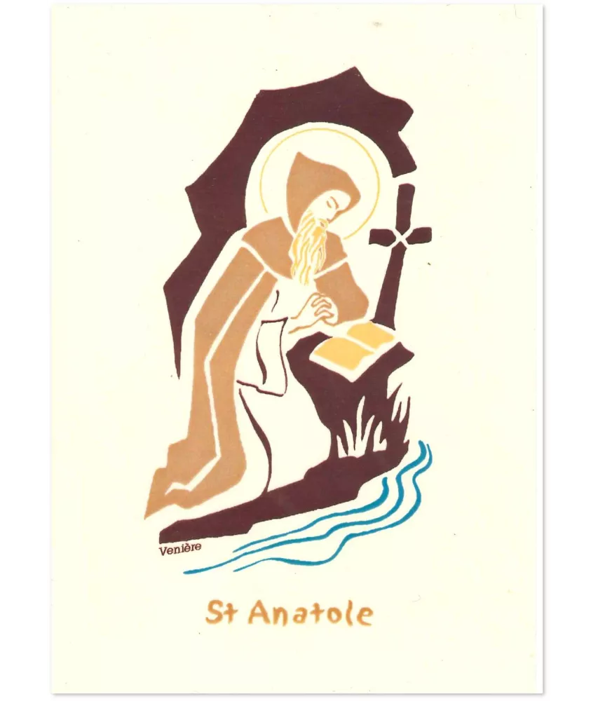 Bénédictines  de Vénières - Saint Anatole Carte double