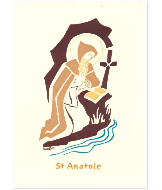 Bénédictines  de Vénières - Saint Anatole Carte double