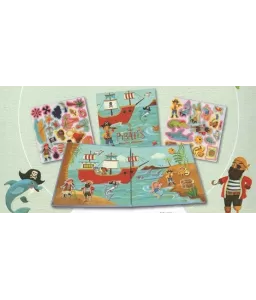 Laura Watson - Pirates mon livre-jeu magnets