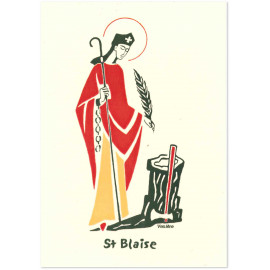 Saint Blaise - Carte double