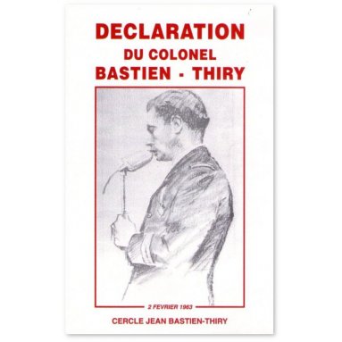 Déclaration du colonel Bastien-Thiry