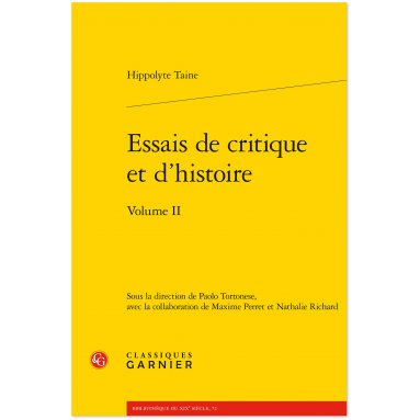 Hyppolyte Taine - Essais de critique et d'histoire - Tome 2