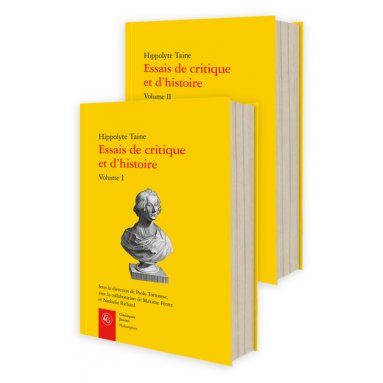 Hippolyte Taine - Essais de critique et d'histoire - Deux volumes