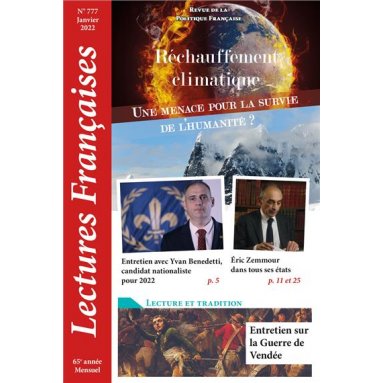 Lectures françaises & Lecture et Tradition - Lectures françaises N°777 - Janvier 2022