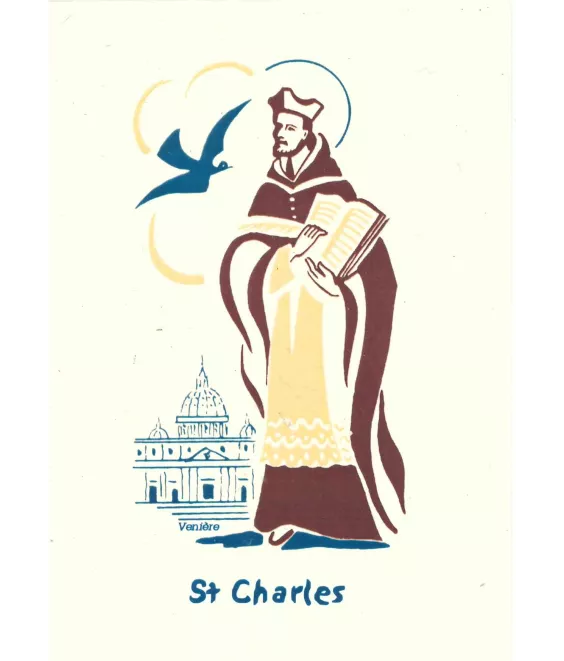 Bénédictines  de Vénières - Sainte Charles - Carte double