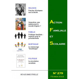Action Familiale et Scolaire - Action familiale et scolaire N°279 - Février 2022