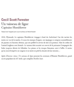Cécil Scott Forester - Capitaine Hornblower Tome 2