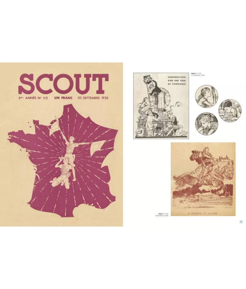 Pierre Joubert 50 ans de couvertures pour Scout de France
