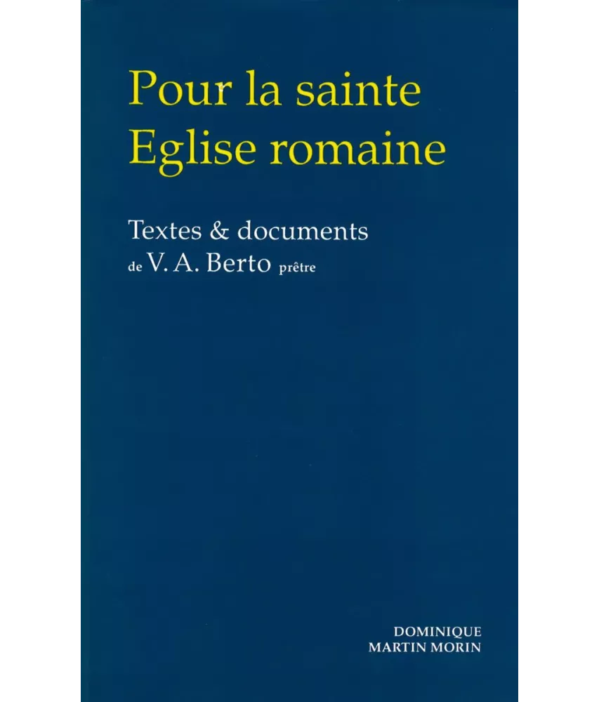 Pour la sainte Eglise romaine