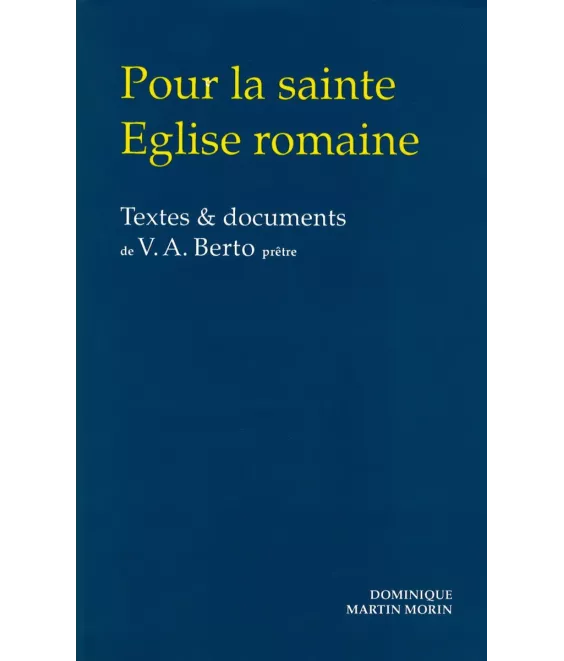 Pour la sainte Eglise romaine