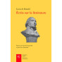 Louis de Bonald - Ecrits sur la littérature