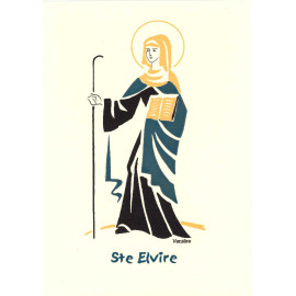 Bénédictines de Vénières - Sainte Elvire - Carte double