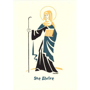 Bénédictines de Vénières - Sainte Elvire - Carte double
