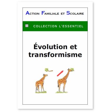 Jacques Arthaud - Evolution et transformisme