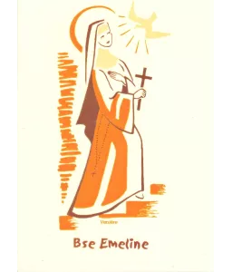 Bénédictines de Vénières : Bienheureuse Emeline - Carte Double ...