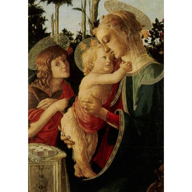 Botticelli - 1455-1510 - La Vierge, l'Enfant-Jésus et saint Jean-Baptiste l'Enfant - N°200