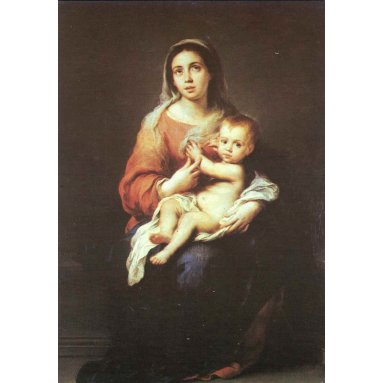 Bartolome Esteban Murillo - 1618-1682 - La Vierge et l'Enfant - N°224B