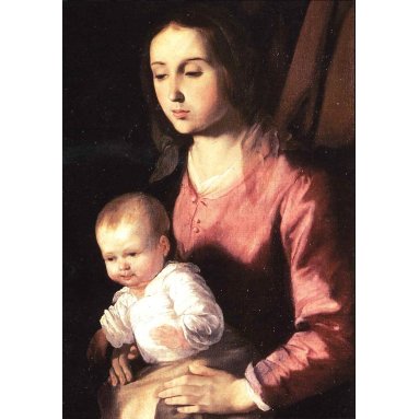 Francesco Zurbaran 1598-1664 - La Vierge et l'Enfant - N°397