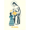 Sainte Emilie - Carte double