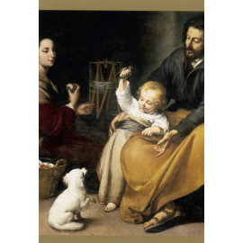 Bartolome Esteban Murillo - 1618-1682 - La Sainte Famille à l'Oiselet (Détail) - N°415