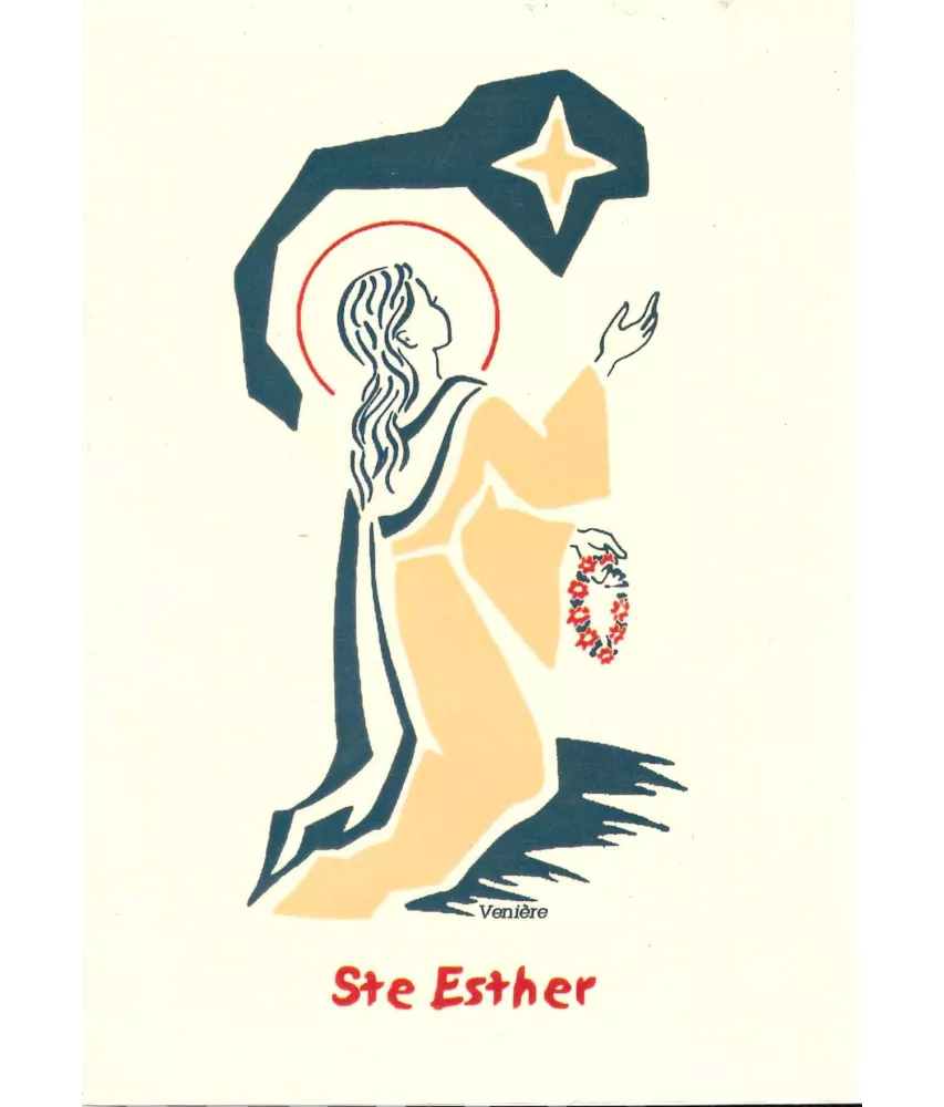 Bénédictines  de Vénières - Saint Estève ou Etienne - Carte double