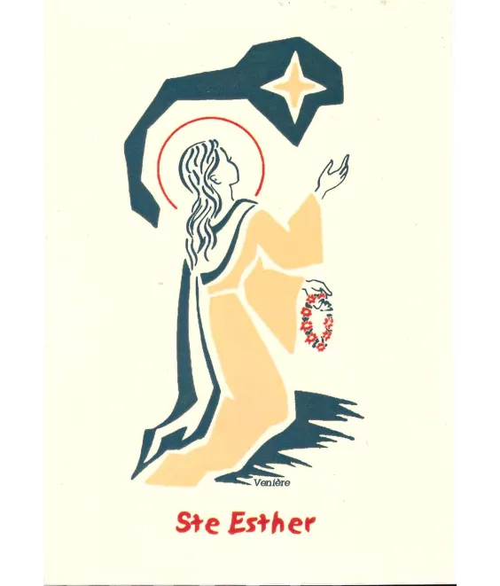 Bénédictines  de Vénières - Saint Estève ou Etienne - Carte double